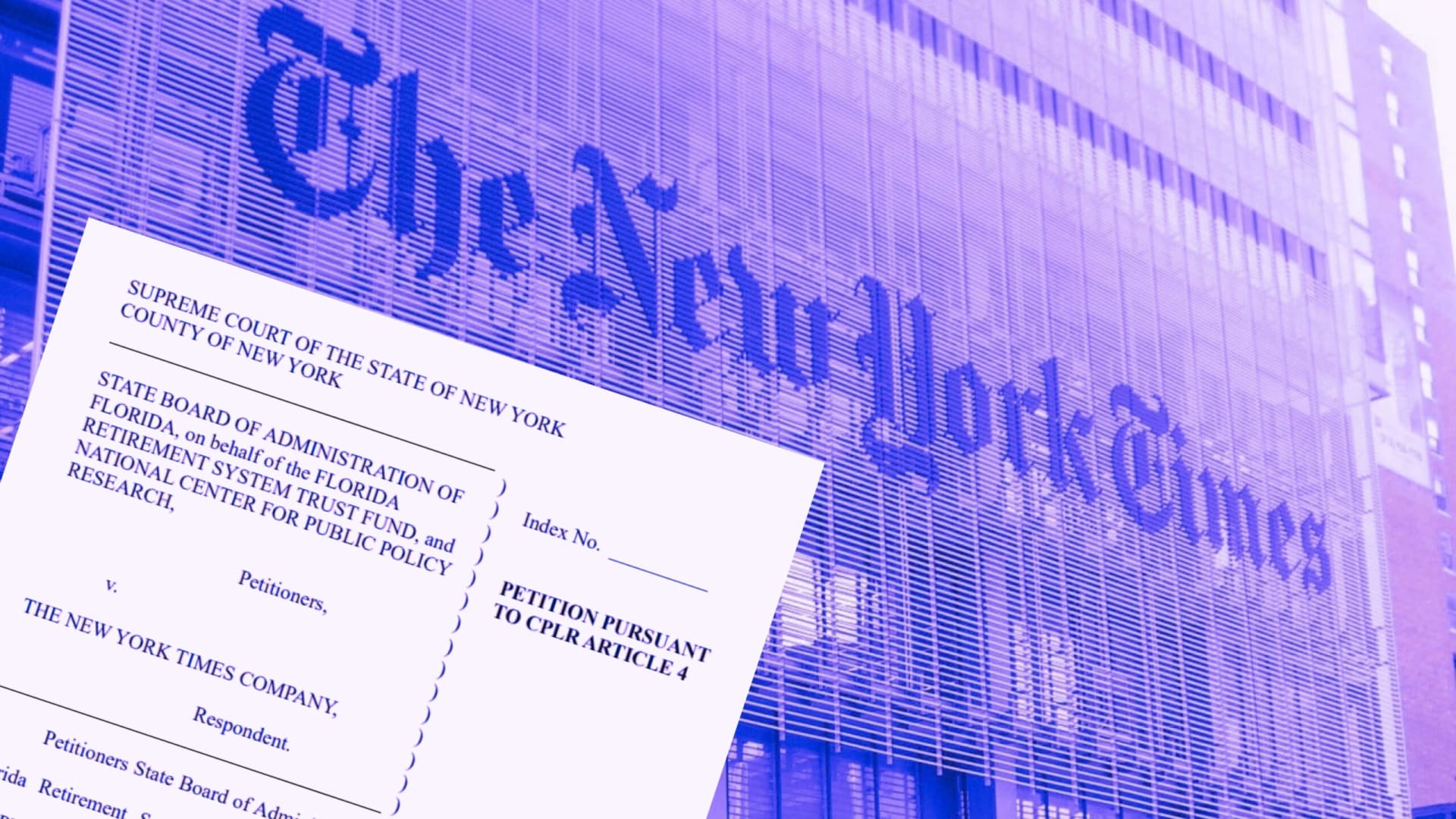 Cổ đông kiện New York Times vì đưa tin định kiến về Israel Cổ đông kiện New York Times vì đưa tin định kiến về Israel
