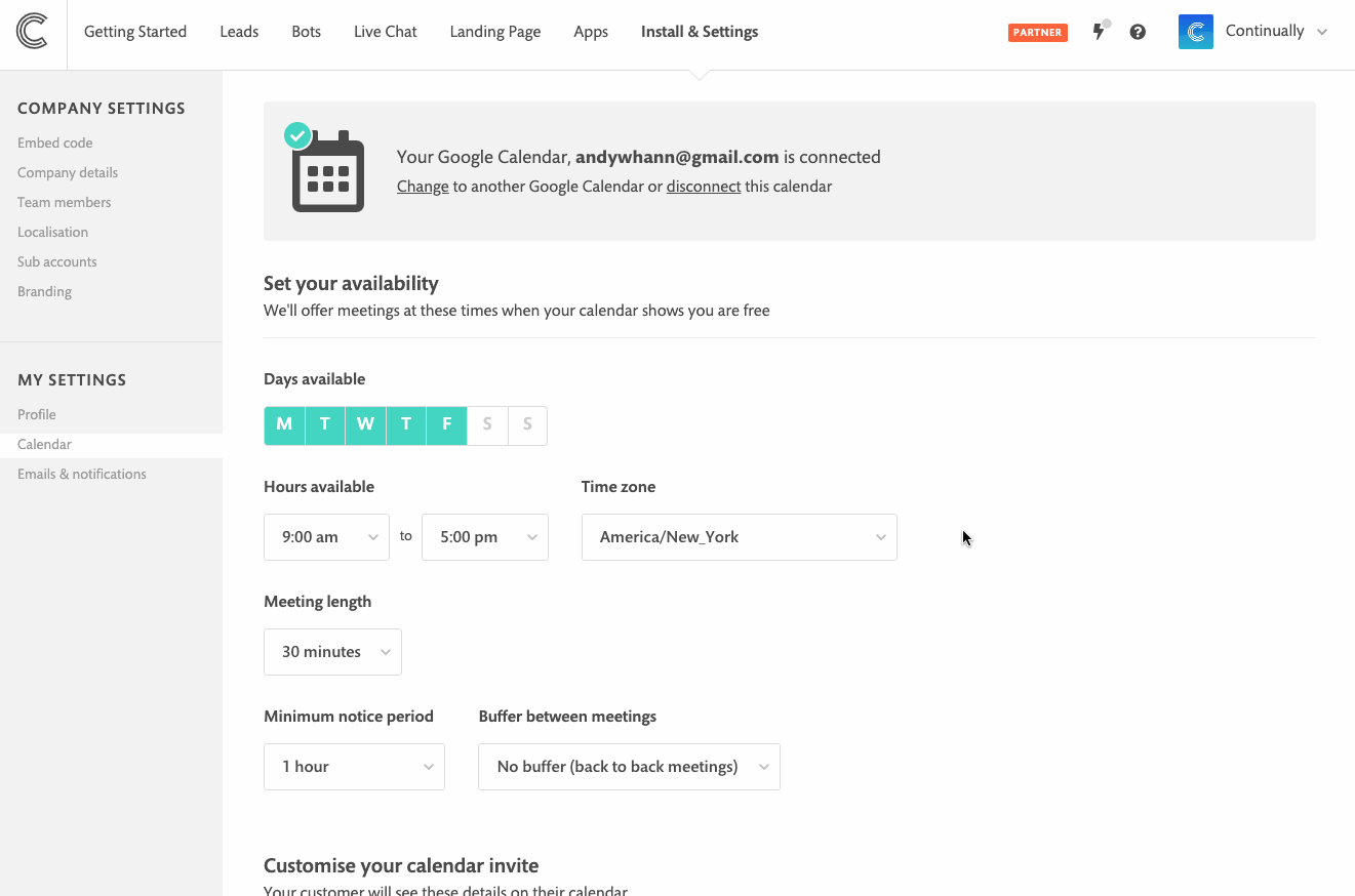 How to control your availability