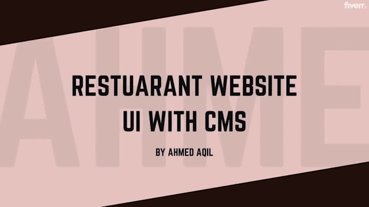Cover image for Restaurant Front end - Framer Motion - Next JS