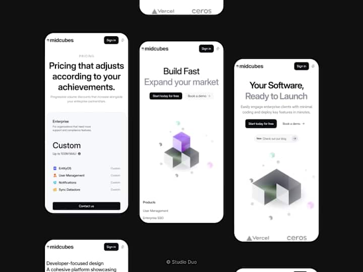 Cover image for Midcube Saas Framer Website