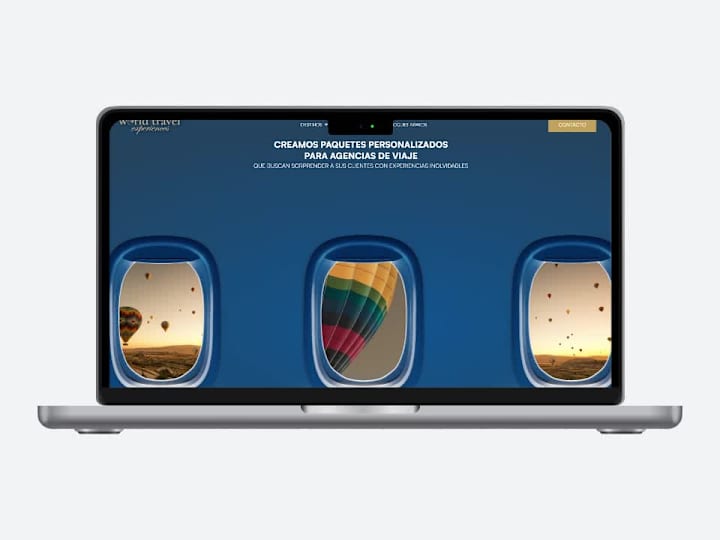 Cover image for Wordpress Website for a B2B Travel Agency | Parallax animation