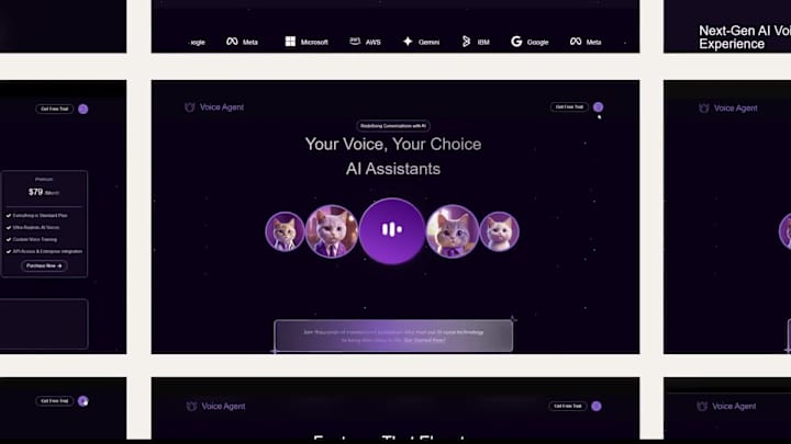 Cover image for AI-Powered Voice Assistant Website