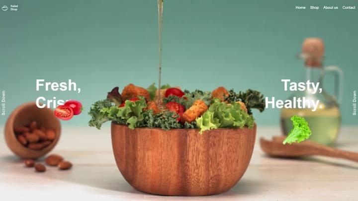 Cover image for Salad shop Website