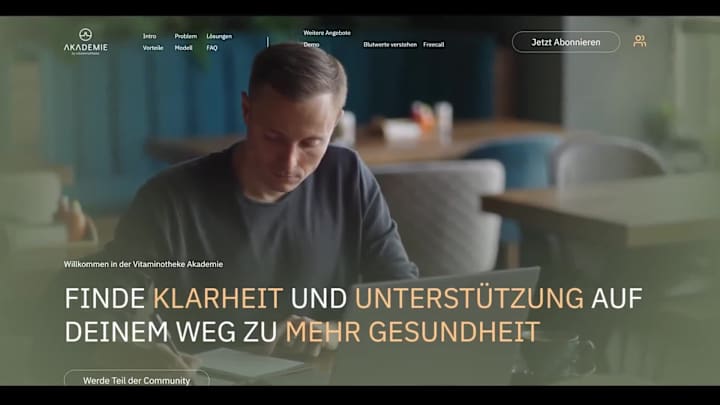 Cover image for Vitaminotheke Akademie: Wellness Knowledge Membership Portal