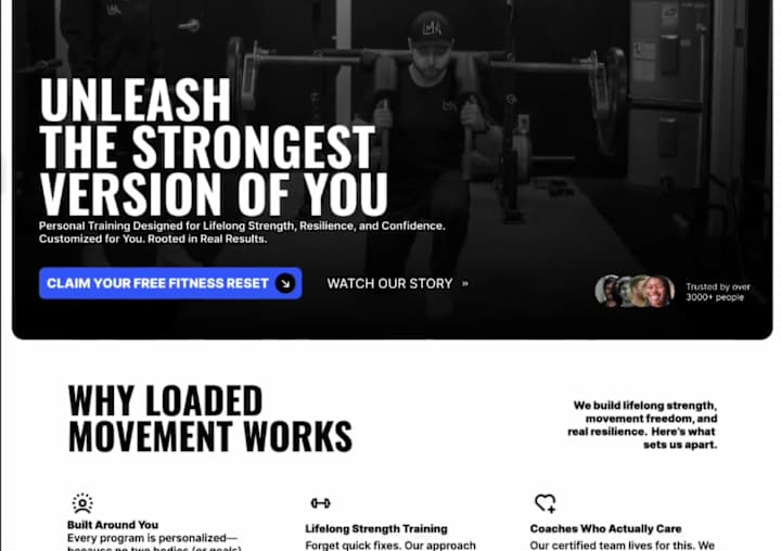 Cover image for Loaded Movement Academy Website Development