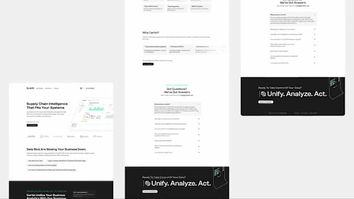 Cover image for Certin Landing Page Design