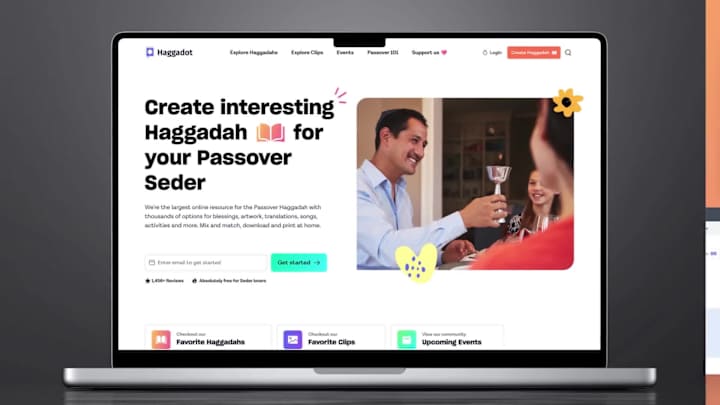 Cover image for Haggadot - Jewish Passover Platform Re-design