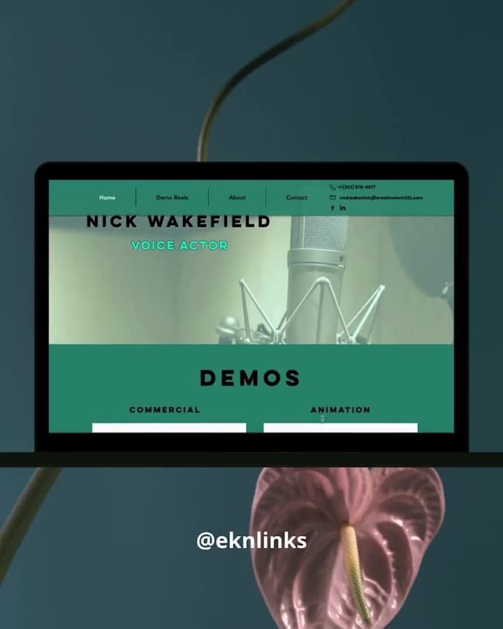 Cover image for Website Design - Voice Actor