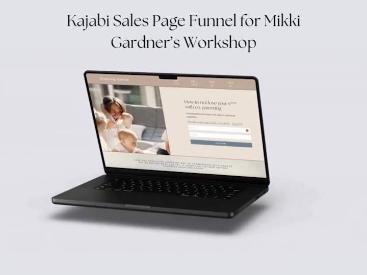 Cover image for Kajabi Sales Page Funnel for Parenting Workshop