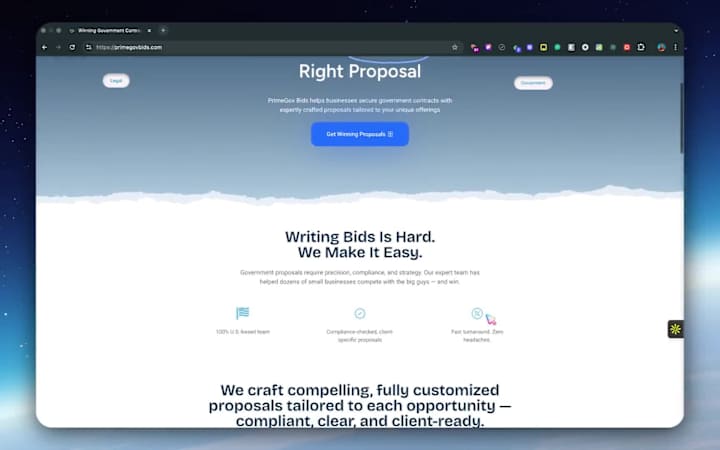 Cover image for PrimeGov Bids WordPress Website Development