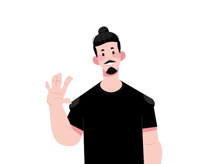 Cover image for Custom character design and animation in Lottie JSON format.