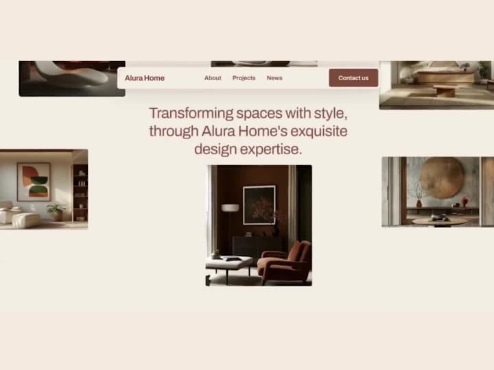 Cover image for Alura Home — Modern Furniture Website Design