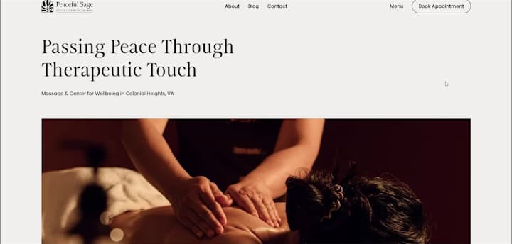 Cover image for Massage & Center for Wellbeing Website Redesign