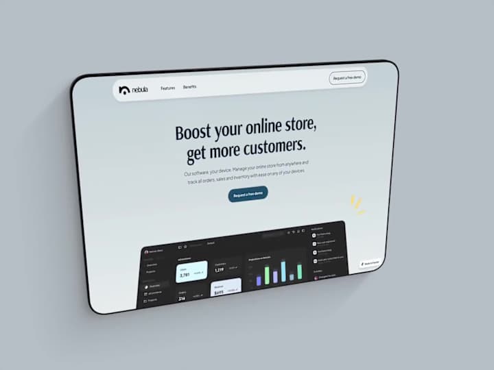 Cover image for nebula - Landing Page website in Framer