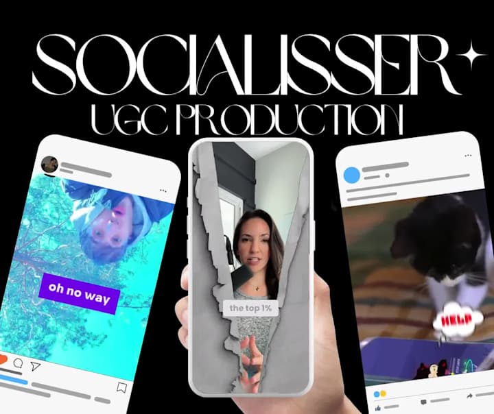 Cover image for Socialisser UGC/AI Videos Production | Long & Short Form Videos