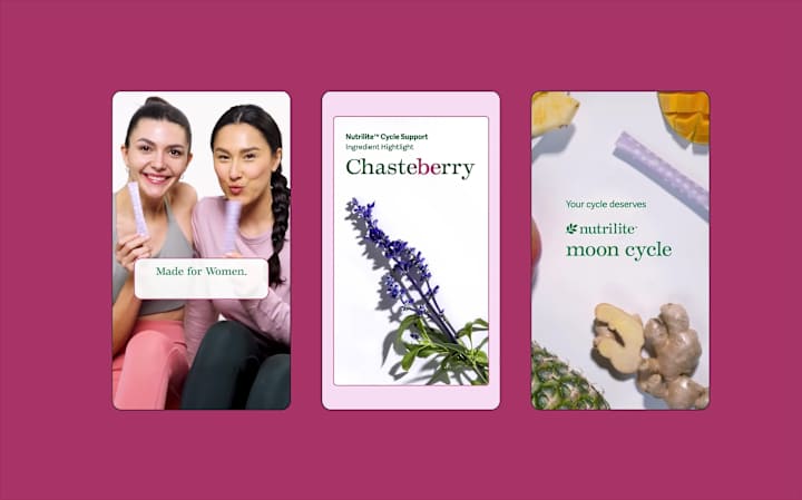 Cover image for Nutrilite Moon Cycle Social Campaign | Video Edits