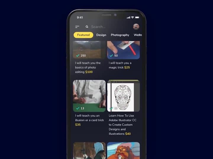 Cover image for Mentor App Design Animation