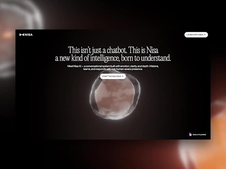 Cover image for Nisa AI - Immersive 3D Website