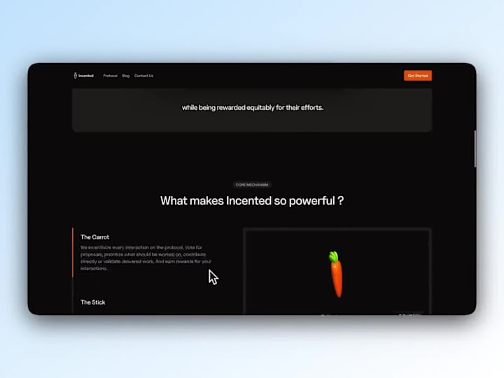 Cover image for Incented (Framer landing page)