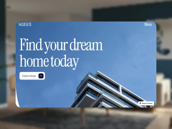 Cover image for Luxury Real Estate Website