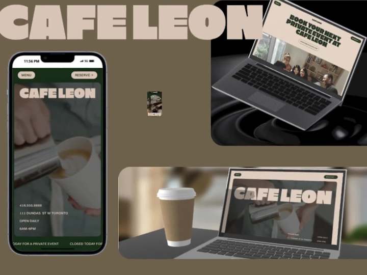Cover image for Cafe León – Premium Coffee Shop Website