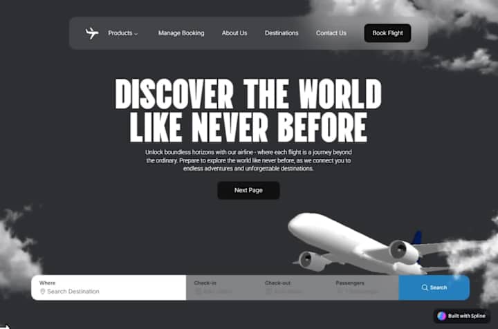 Cover image for Airline Website