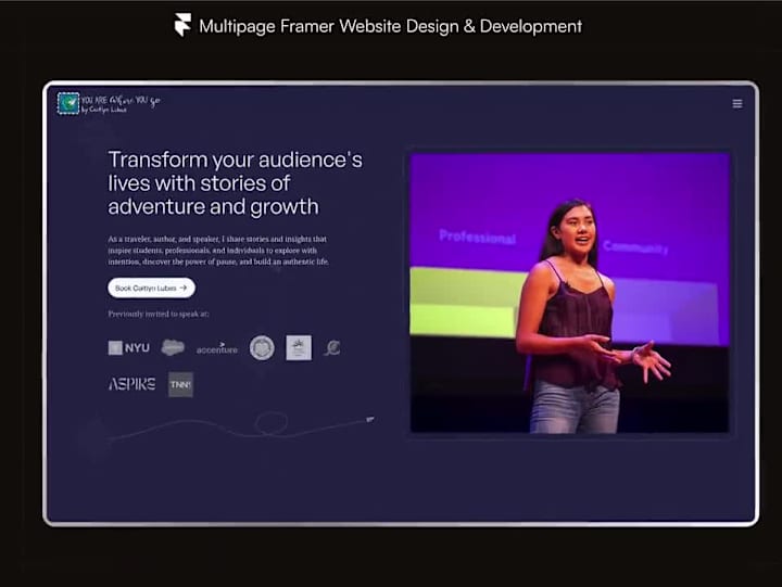 Cover image for You Are Where You Go — Multipage Framer Website Design & Dev