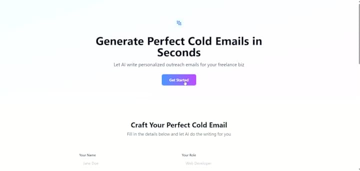 Cover image for AI Cold Email Generator for Freelancers