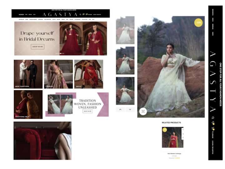 Cover image for Agastya Fashion – Elegant E-commerce Website