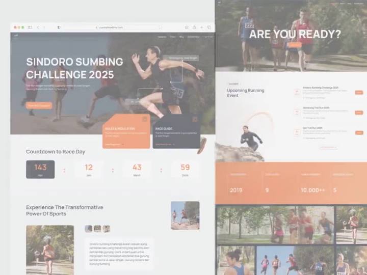 Cover image for Dunia Atmadhira - Running Event Web Landing Page