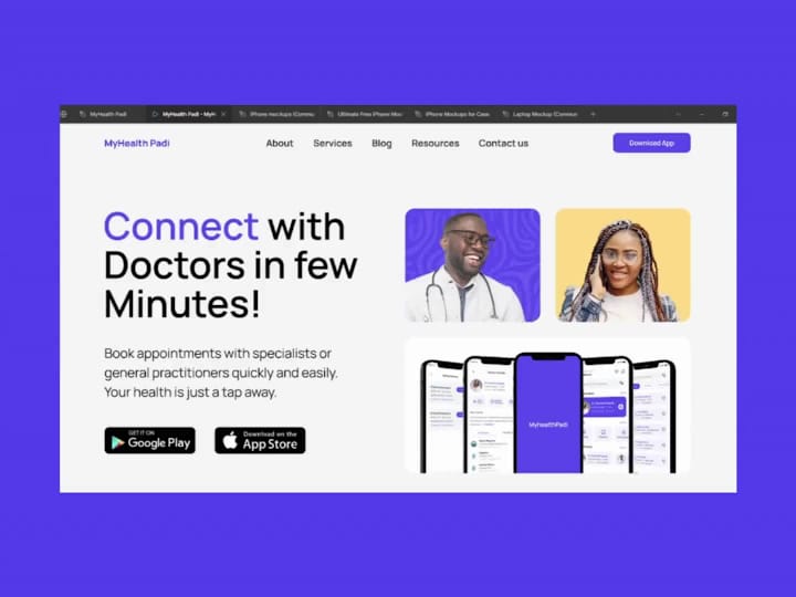 Cover image for Myhealth Padi - Landing Page UI/UX Design