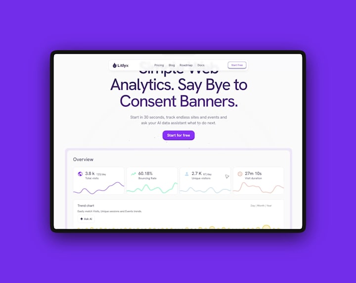 Cover image for Litlyx: Designing a Product-Focused Site with the Founder