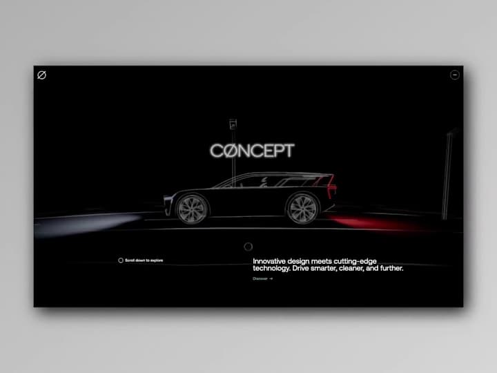 Cover image for CONCEPT – A 3D Interactive Web Experience for Next-Gen EV Design