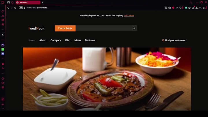Cover image for Landing page for a Restaurant