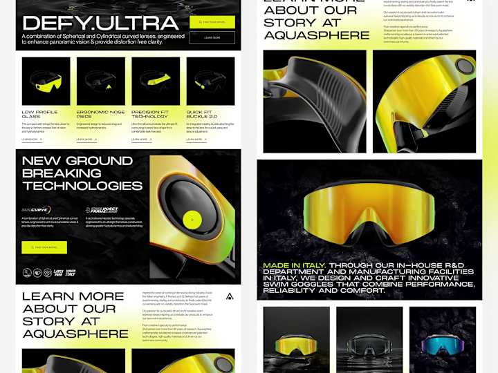 Cover image for Aquasphere Website Redesign
