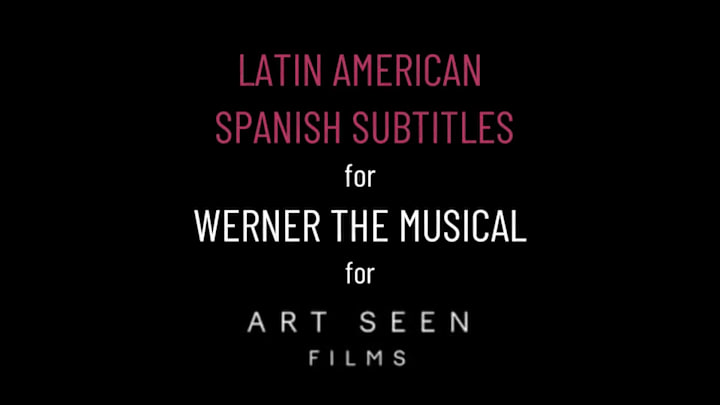 Cover image for Spanish Subtitles and Closed Captions for Werner the Musical