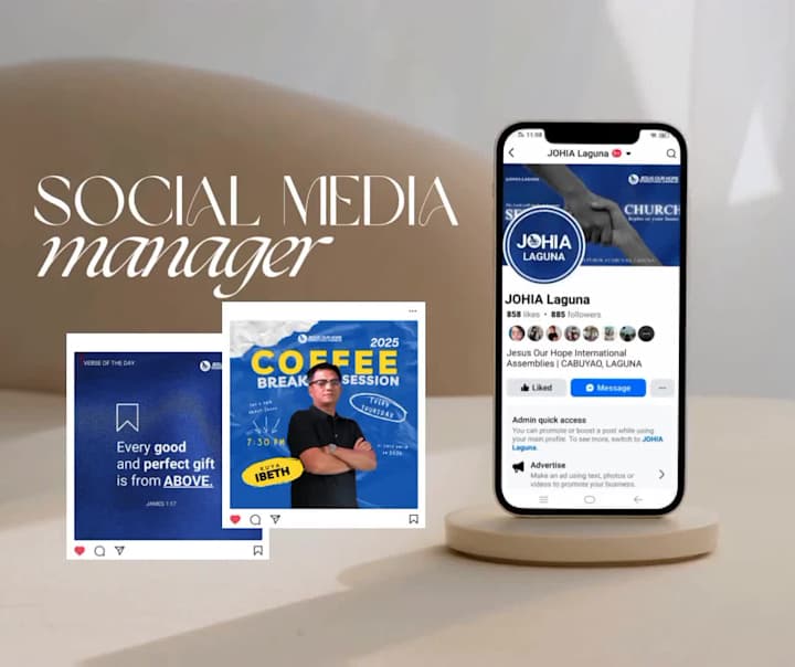 Cover image for Social Media Manager, Content Creator & Graphic Designer