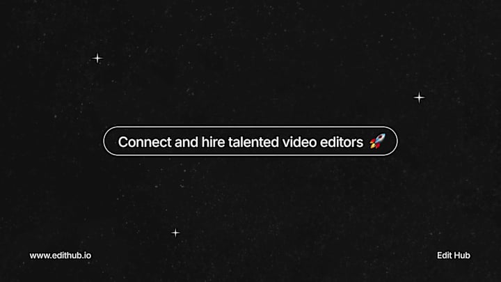 Cover image for Connect, and hire talented video editors
