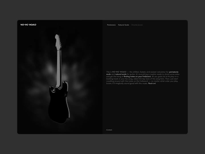 Cover image for So-So Solo—A guitar scale calculator
