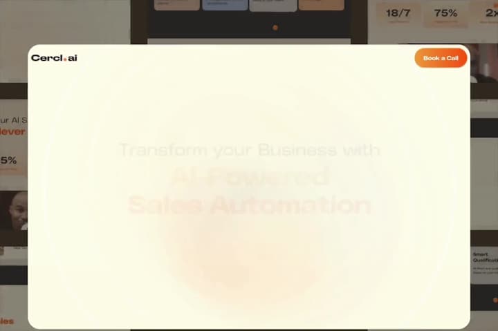 Cover image for Framer website for AI Sales Automation & Training