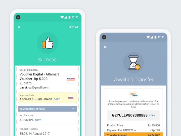 Cover image for Ayopop Transaction Status Animation