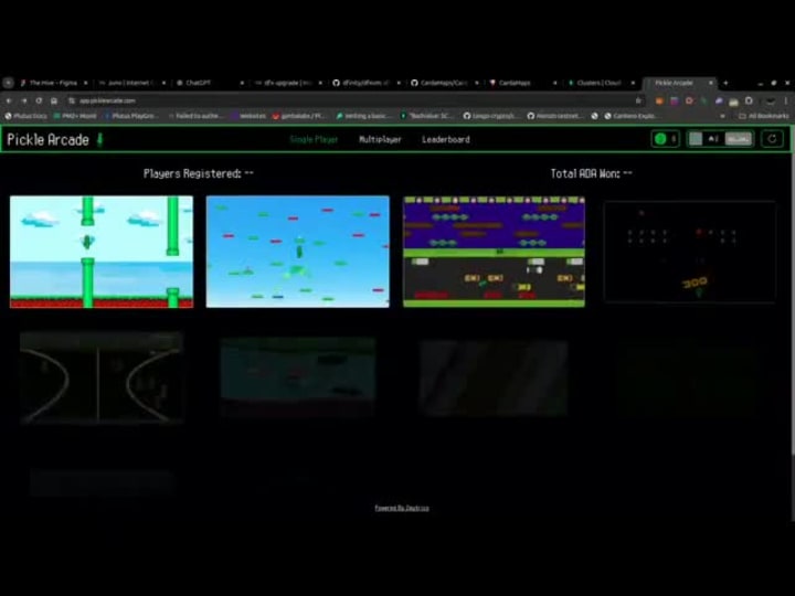 Cover image for Pickle Arcade- Cardano Multiplayer Gaming Platform