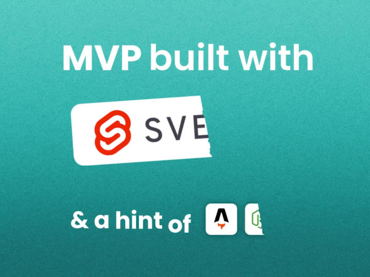 Cover image for MVP for a challenge-based hiring platform (Svelte, Web App)