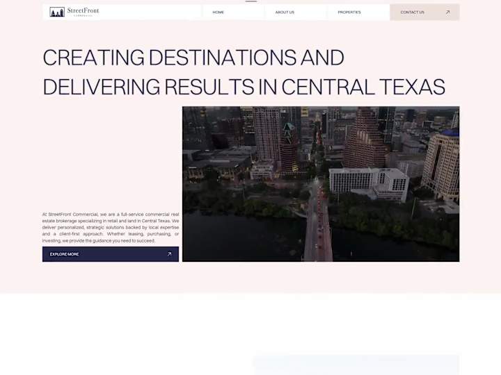 Cover image for StreetFront Commercial - Web design & Webflow Development