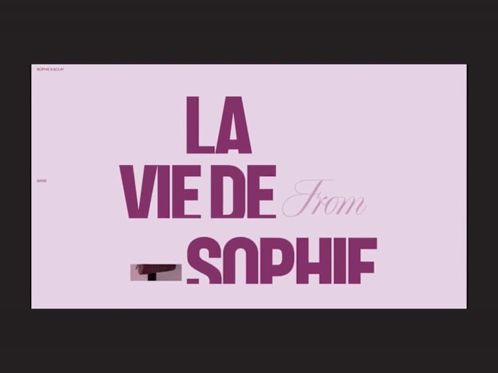 Cover image for La Vie de Sophie: A website for a female fashion collector