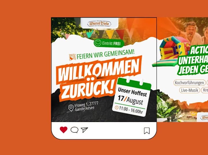 Cover image for Müller's Wurstdiele - Social Media Carousel