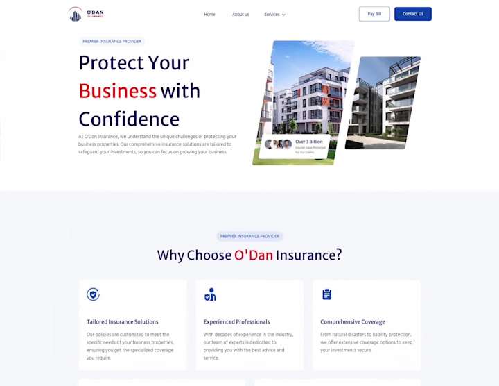Cover image for O’Dan Insurance - Webflow Development