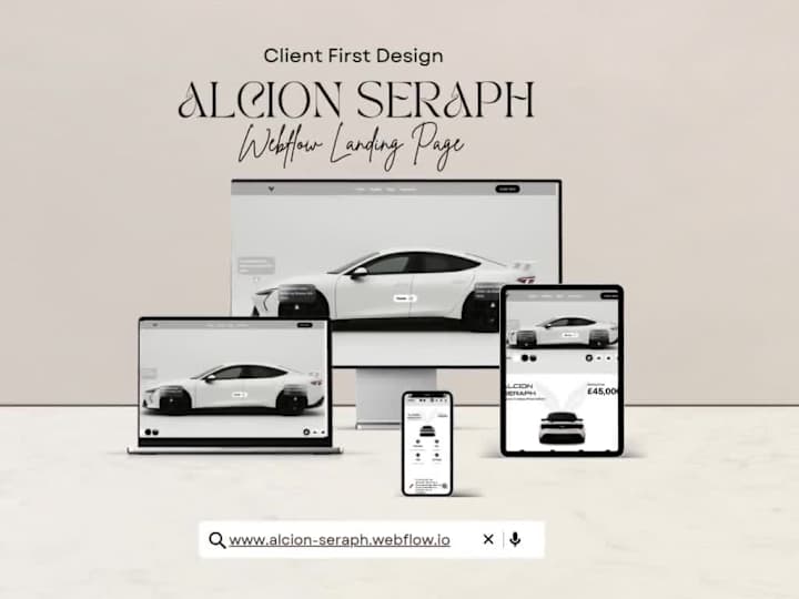 Cover image for Luxury Electric Car Website - Interactive 3D Product Showcase