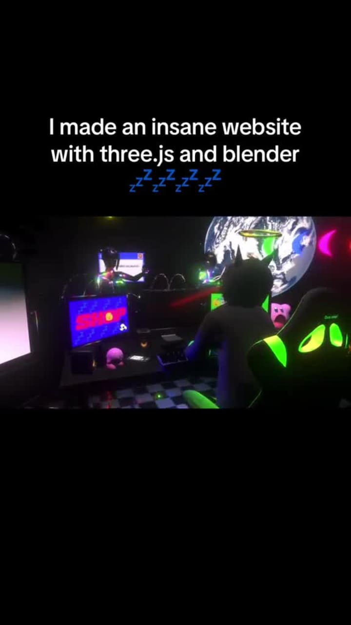 Cover image for THREE.JS INTERACTIVE WEB PORTFOLIO