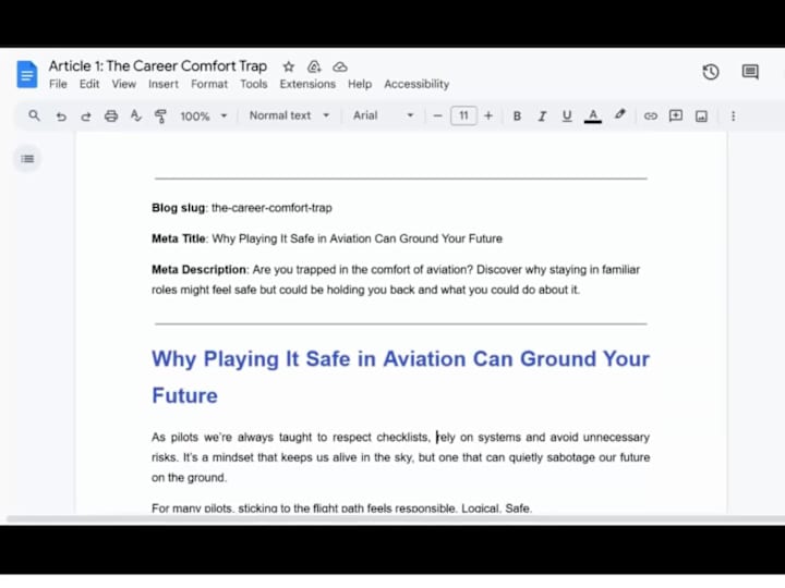 Cover image for Why Playing It Safe in Aviation Can Ground Your Future